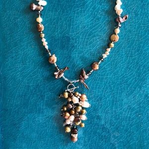 Handmade Freshwater Pearl & Sterling Silver Pendant Necklace